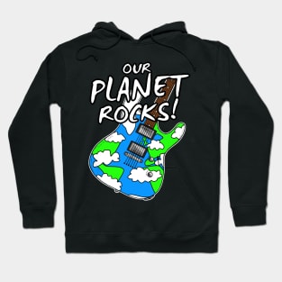 Earth Day Guitar Our Planet Rocks Guitarist Musician Hoodie